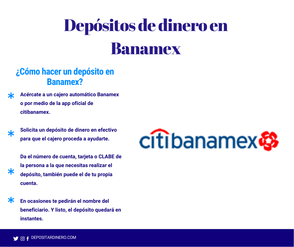 depositar dinero en Banamex